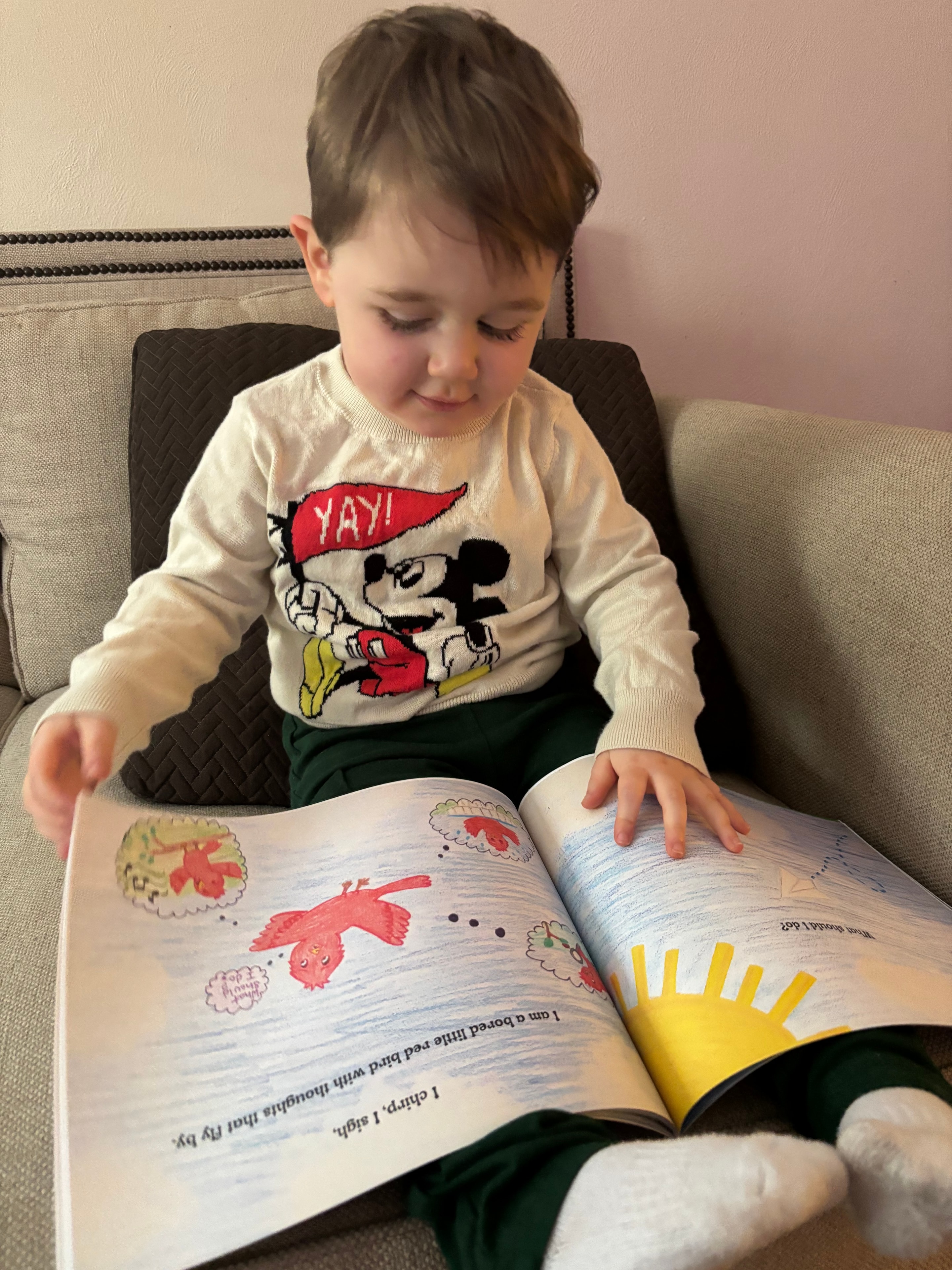 A child reading Magic In Your Mind