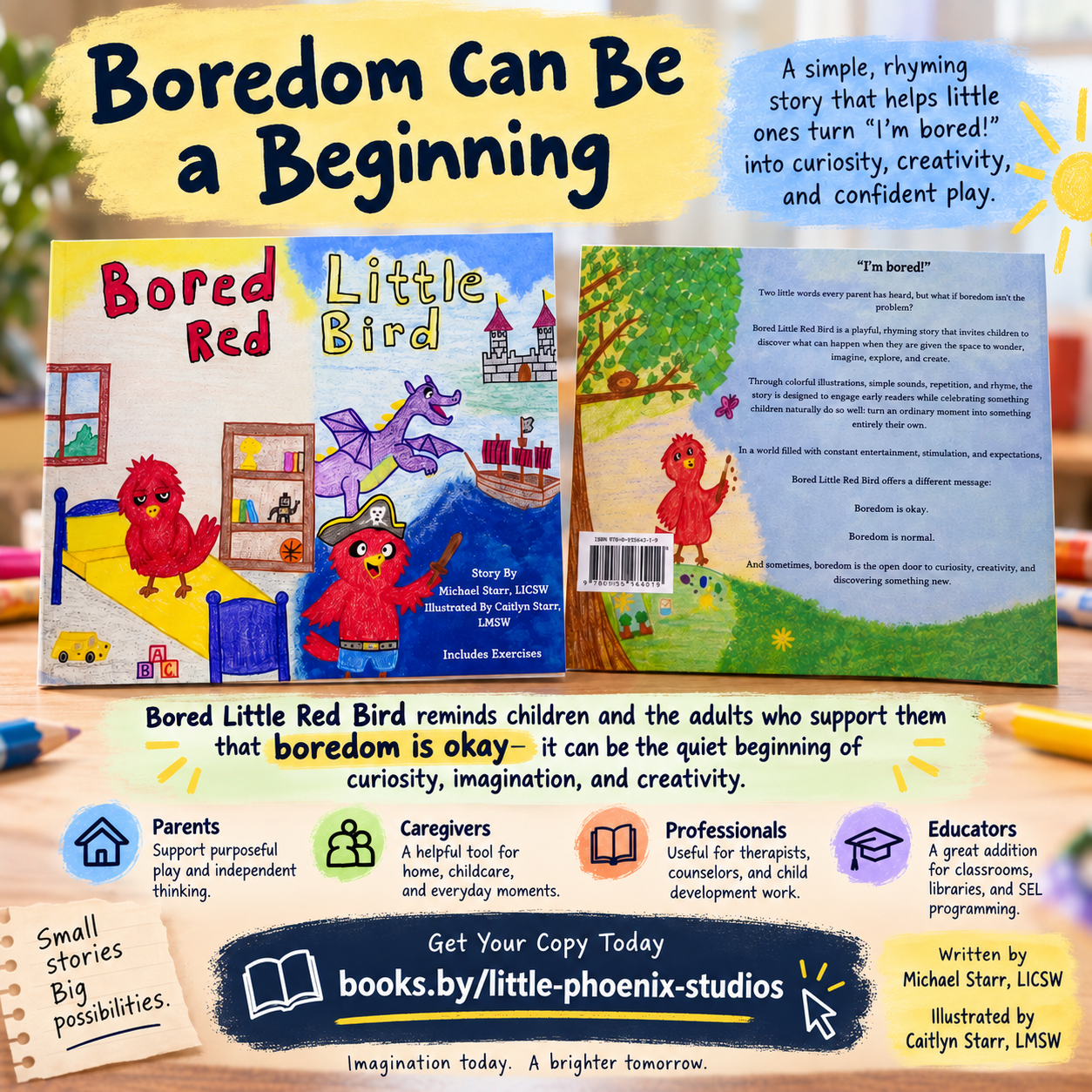 Bored Little Red Bird book cover