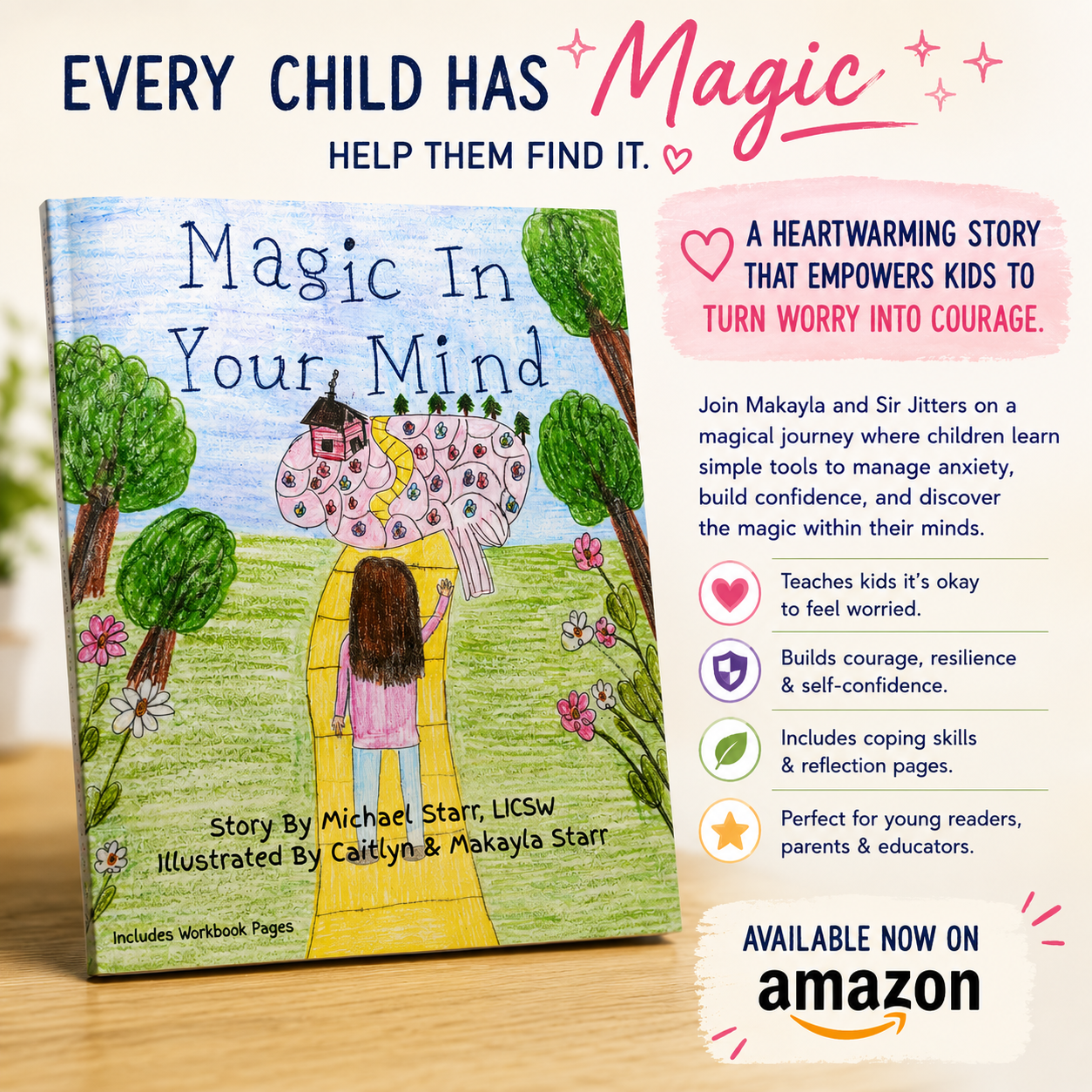 Magic In Your Mind book cover — a child's story about anxiety and courage